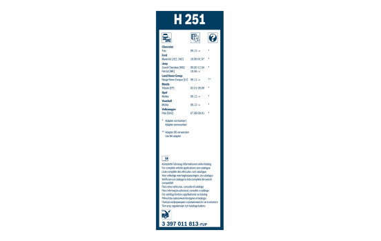 Bosch Wiper Blades Value Pack 530S + H251, Image 15