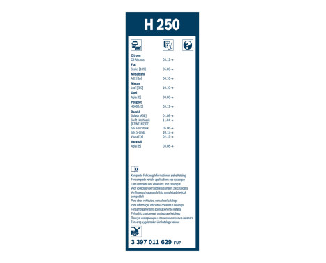 Bosch Wiper Blades Value Pack 531 + H250, Image 14