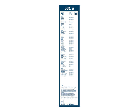 Bosch Wiper Blades Value Pack 531S + 450U, Image 14