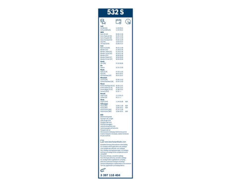 Bosch Wiper Blades Value Pack 532S + 400U, Image 22
