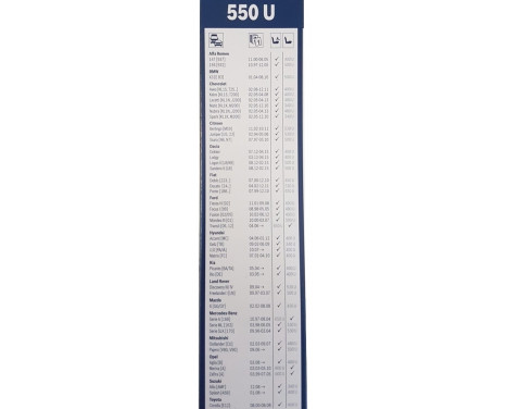 Bosch Wiper Blades Value Pack 533 + 550U, Image 3