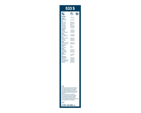 Bosch Wiper Blades Value Pack 533S + H341, Image 18