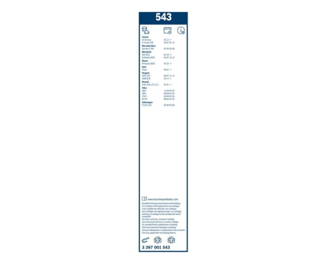 Bosch Wiper Blades Value Pack 543 + AM40H, Image 11