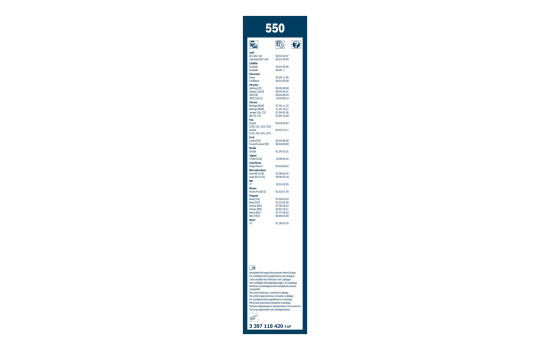 Bosch Wiper Blades Value Pack 550 + H450, Image 14