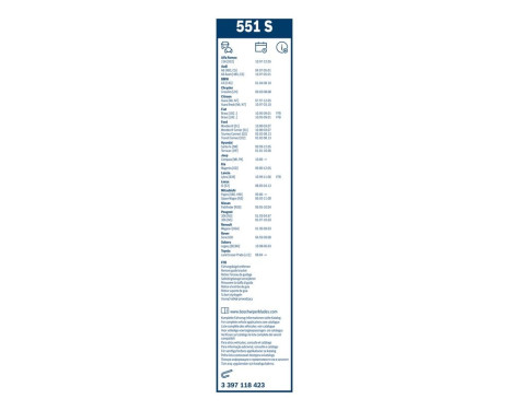 Bosch Wiper Blades Value Pack 551S + H550, Image 11
