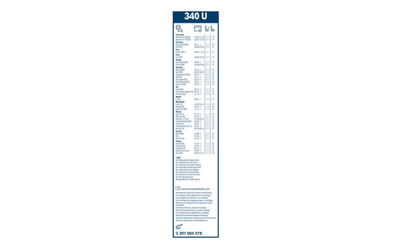 Bosch Wiper Blades Value Pack 552 + 340U, Image 11