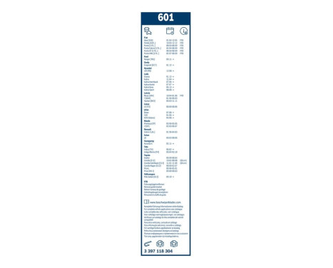Bosch Wiper Blades Value Pack 601 + H380, Image 22