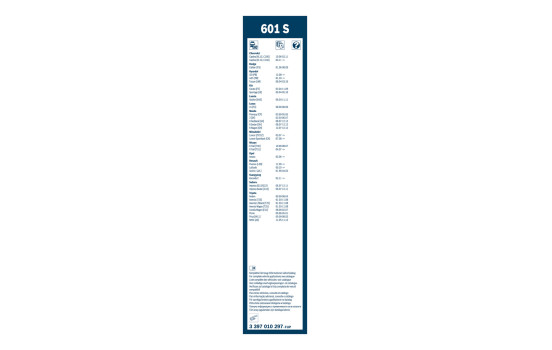 Bosch Wiper Blades Value Pack 601S + H312, Image 4