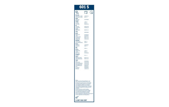 Bosch Wiper Blades Value Pack 601S + H312, Image 11