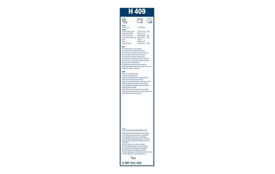Bosch Wiper Blades Value Pack 601S + H409, Image 21