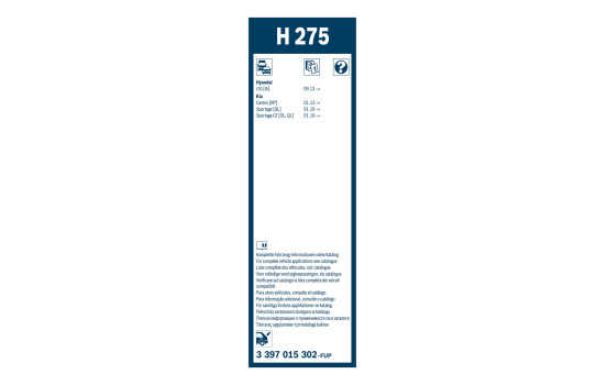 Bosch Wiper Blades Value Pack 605 + H275, Image 15