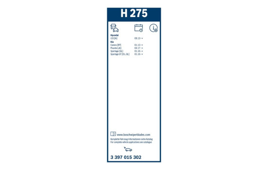 Bosch Wiper Blades Value Pack 605 + H275, Image 19
