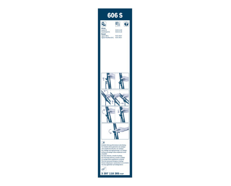 Bosch Wiper Blades Value Pack 606S + H450, Image 14
