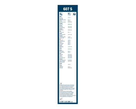 Bosch Wiper Blades Value Pack 607S + H380, Image 15
