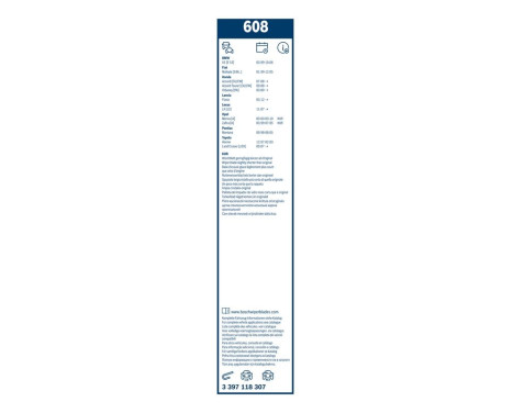 Bosch Wiper Blades Value Pack 608 + Z361, Image 15
