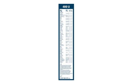 Bosch Wiper Blades Value Pack 612 + 400U, Image 4