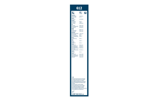 Bosch Wiper Blades Value Pack 612 + 400U, Image 15