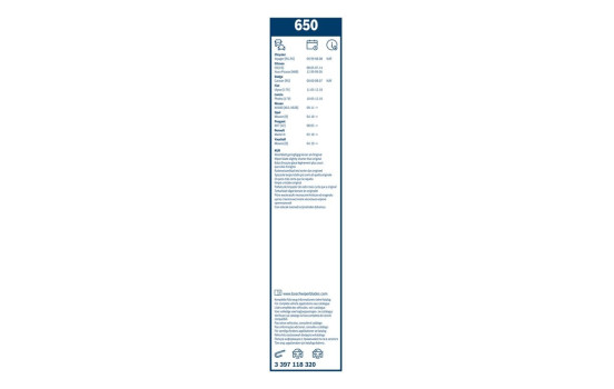 Bosch Wiper Blades Value Pack 650 + 450U, Image 22
