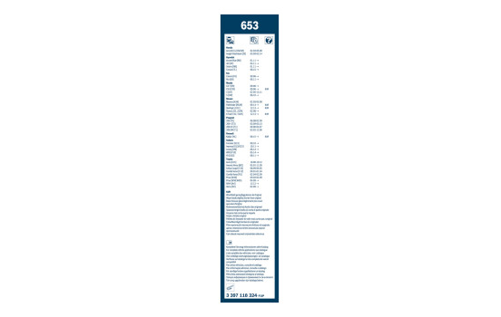 Bosch Wiper Blades Value Pack 653 + H353, Image 14