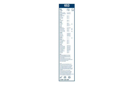 Bosch Wiper Blades Value Pack 653 + H353, Image 21
