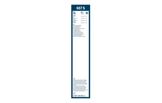 Bosch Wiper Blades Value Pack 657S + H353, Image 15