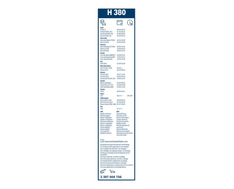 Bosch Wiper Blades Value Pack 727 + H380, Image 22