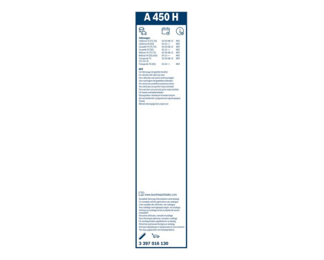 Bosch Wiper Blades Value Pack 801 + A450H, Image 22
