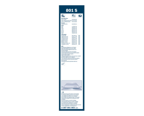 Bosch Wiper Blades Value Pack 801S + H382, Image 4