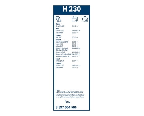 Bosch Wiper Blades Value Pack 813S + H230, Image 21