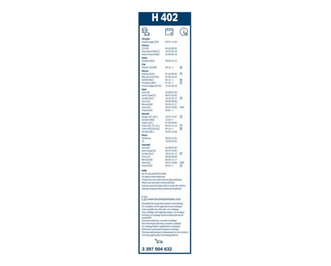 Bosch Wiper Blades Value Pack 813S + H402, Image 21