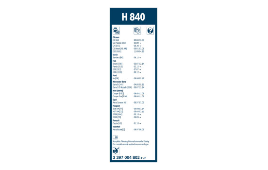 Bosch Wiper Blades Value Pack A137S + H840, Image 4