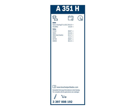 Bosch Wiper Blades Value Pack A164S + A351H, Image 11