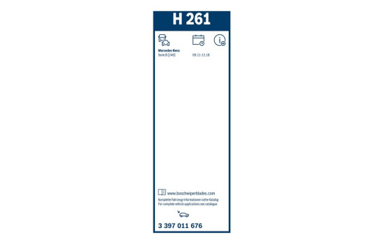 Bosch Wiper Blades Value Pack A206S + H261, Image 11