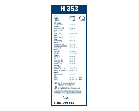Bosch Wiper Blades Value Pack A414S + H353, Image 11