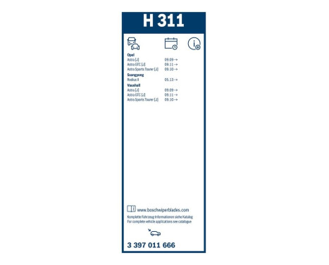 Bosch Wiper Blades Value Pack A641S + H311, Image 26