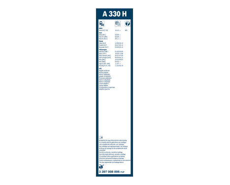 Bosch Wiper Blades Value Pack A927S + A330H, Image 14