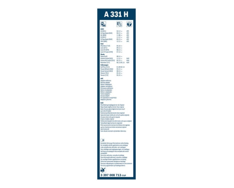 Bosch Wiper Blades Value Pack A945S + A331H, Image 10