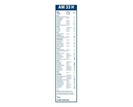 Bosch Wiper Blades Value Pack A945S + AM33H, Image 21