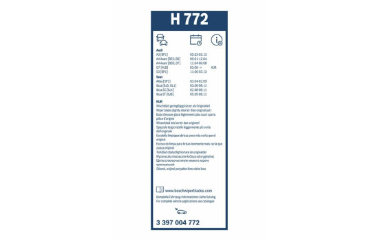 Bosch Wiper Blades Value Pack A974S + H772, Image 21