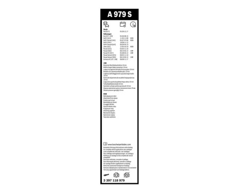 Bosch Wiper Blades Value Pack A979S + A282H, Image 10