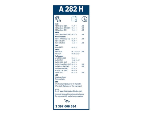 Bosch Wiper Blades Value Pack A979S + A282H, Image 26