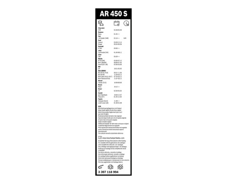 Bosch Wiper Blades Value Pack AR450S + H301, Image 14