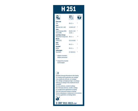 Bosch Wiper Blades Value Pack AR480S + H251, Image 15