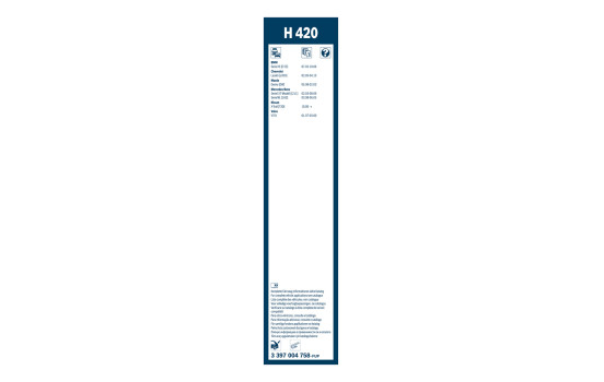 Bosch Wiper Blades Value Pack AR480S + H420, Image 4