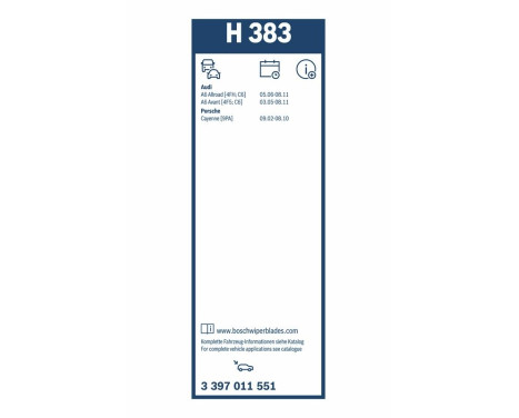 Bosch Wiper Blades Value Pack AR566S + H383, Image 22