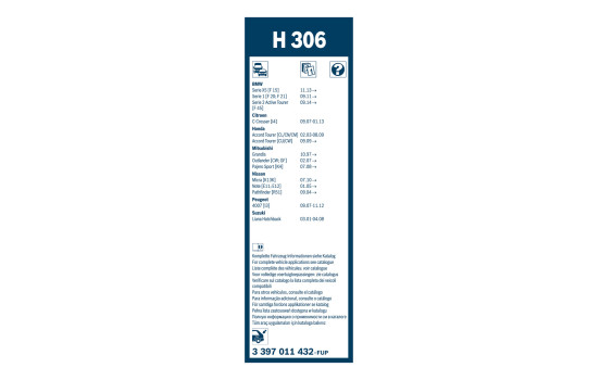 Bosch Wiper Blades Value Pack AR602S + H306, Image 4
