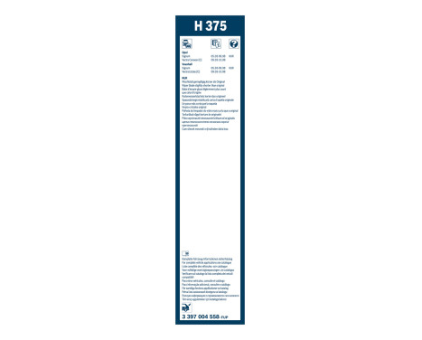 Bosch Wiper Blades Value Pack AR607S + H375, Image 16