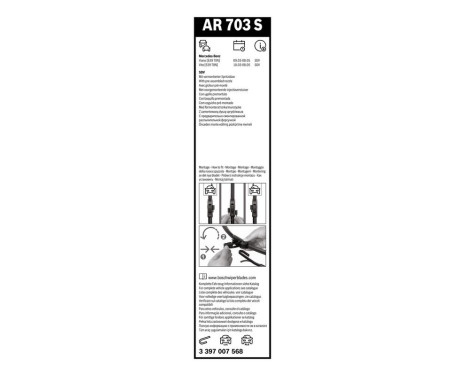 Bosch Wiper Blades Value Pack AR703S + H400, Image 27