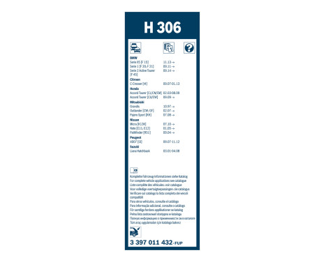 Bosch Wiper Blades Value Pack AR728S + H306, Image 15