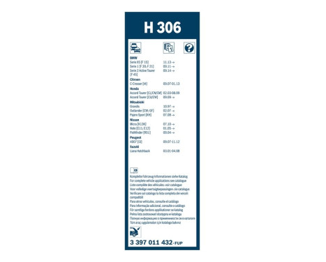 Bosch Wiper Blades Value Pack AR728S + H306, Image 19